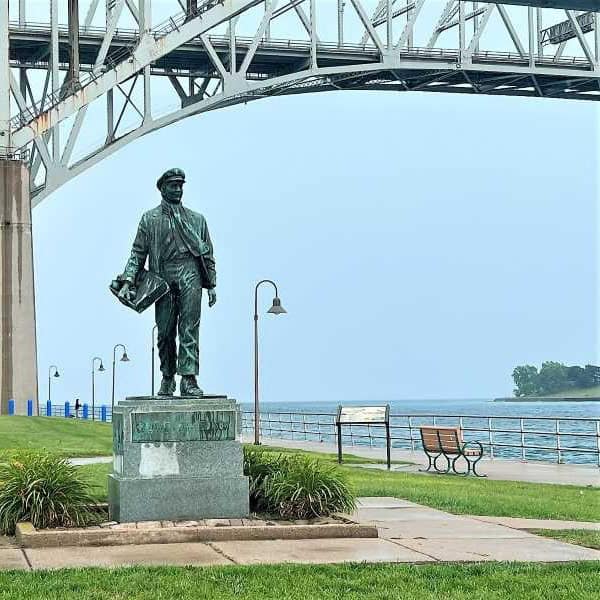 Thomas Edison Sculpture in Port Huron