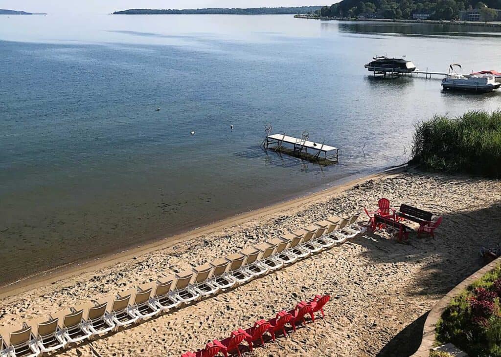 The Beach at Cherry Tree Inn & Suites in Traverse City, Michigan