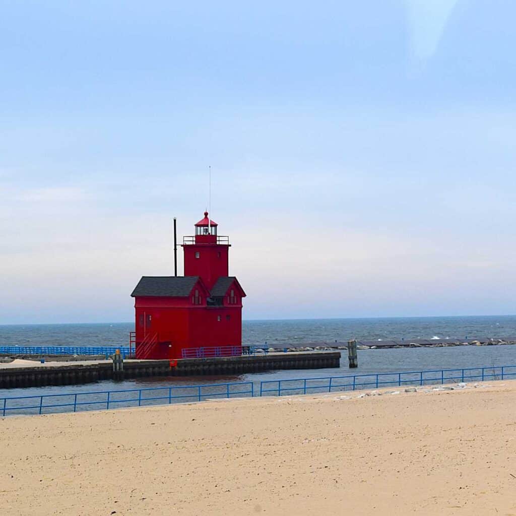 Big Red Lighthouse in Holland, Michigan