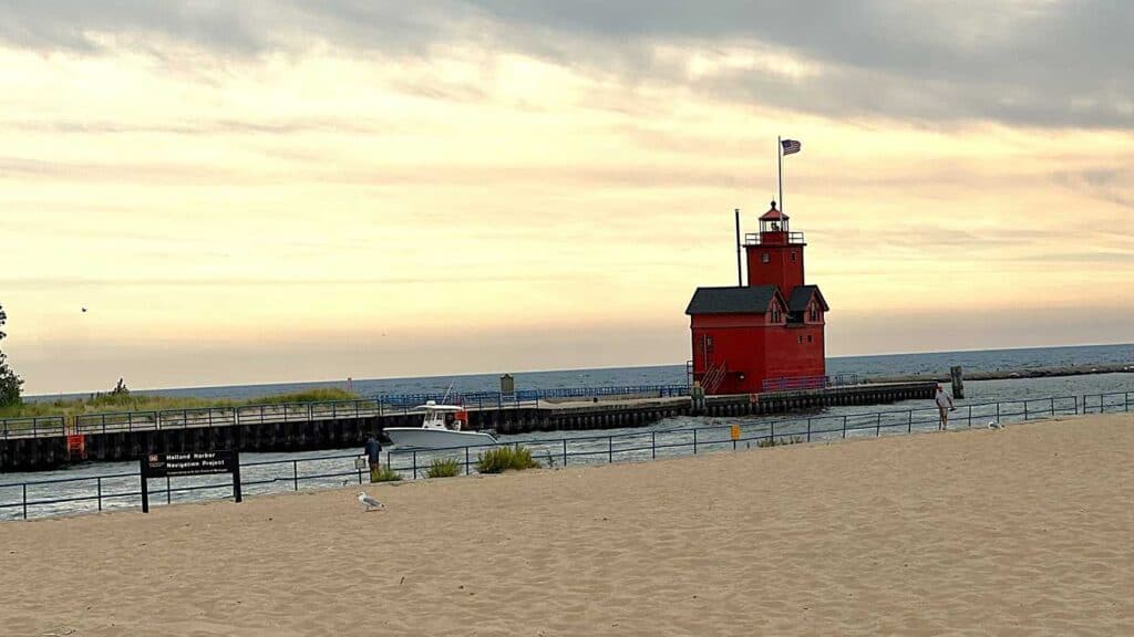 Big Red Lighthouse at Holland State Park