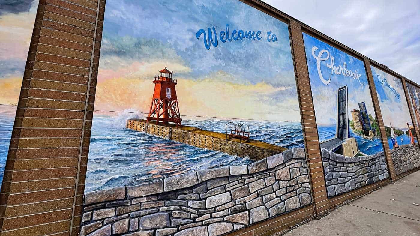 Charlevoix Welcome Sign – Resized Charlevoix Welcome Mural