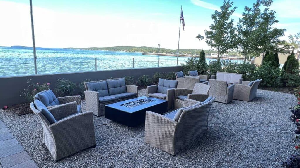 Outdoor Space at Delamar in Traverse City, Michigan