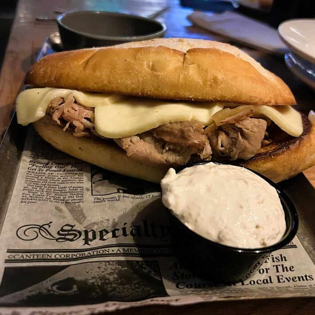 Naughty Prime Rib Sandwich