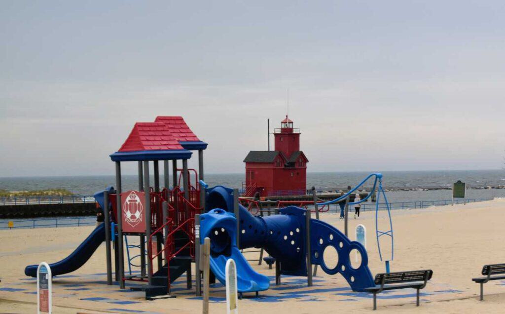 Playground on Lake Michigan