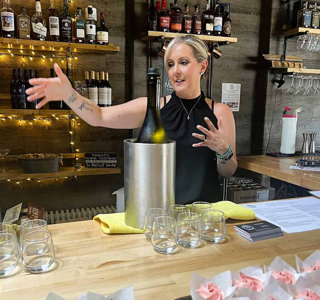 A Wine Tasting at Whiskey and Wine Paired with Cupcakes from Clock Tower Cupcakes