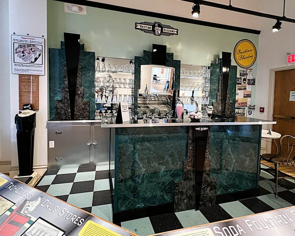 Bastian Blessings Soda Fountain - A Museum Exhibit