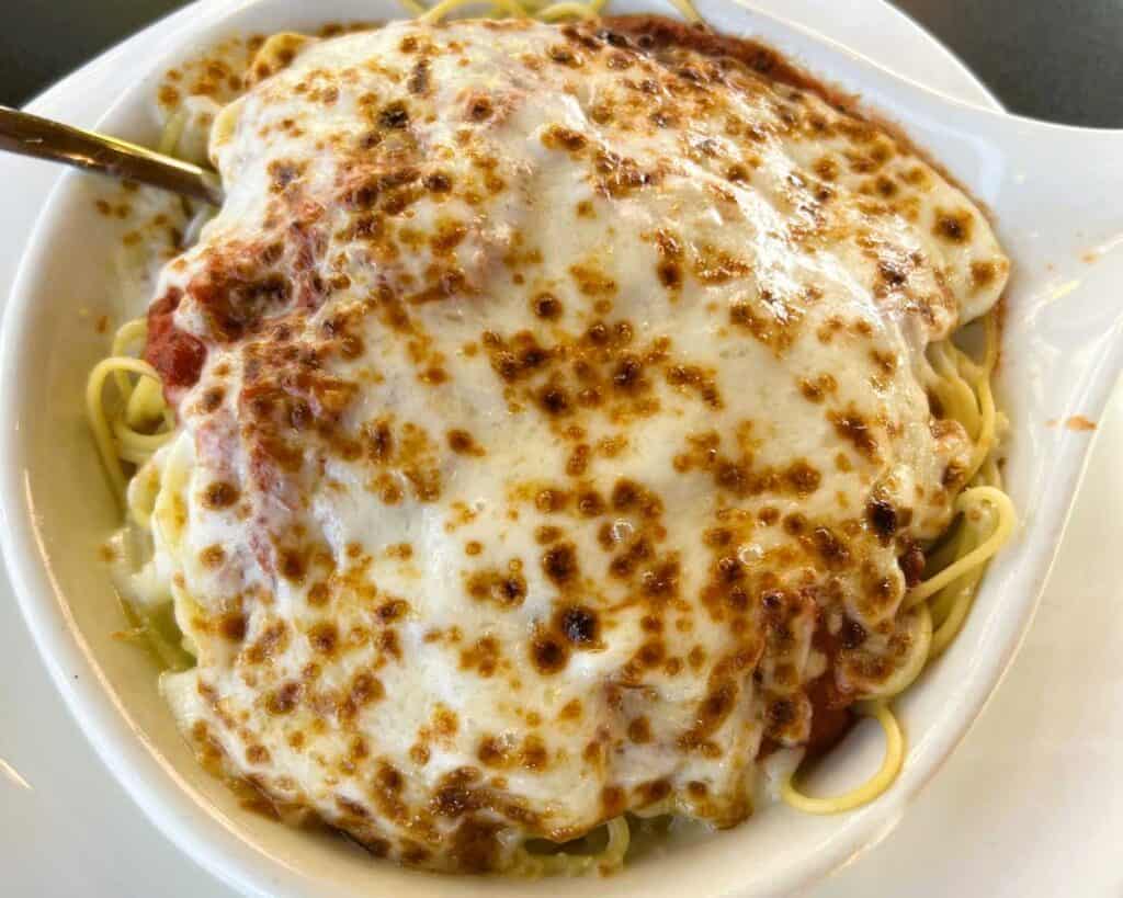Spaghetti at Porto Bello Restaurant