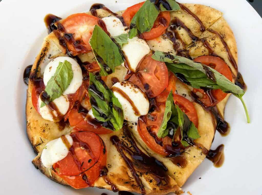 Caprese Flatbread from the Boathouse Photo Credit: Amy Piper/Follow the Piper