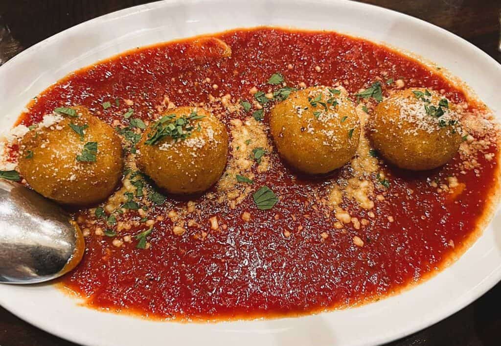 Arancini at Il Ritrovo Photo Credit: Amy Piper/Follow the Piper