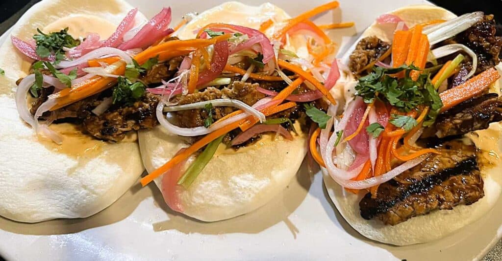 Banh Mi Pork Bao Buns at BoMallies Photo Credit: Amy Piper/Follow the Piper