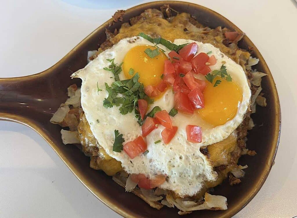 Harry's Diner Potatoes with Eggs Photo Credit: Amy Piper/Follow the Piper
